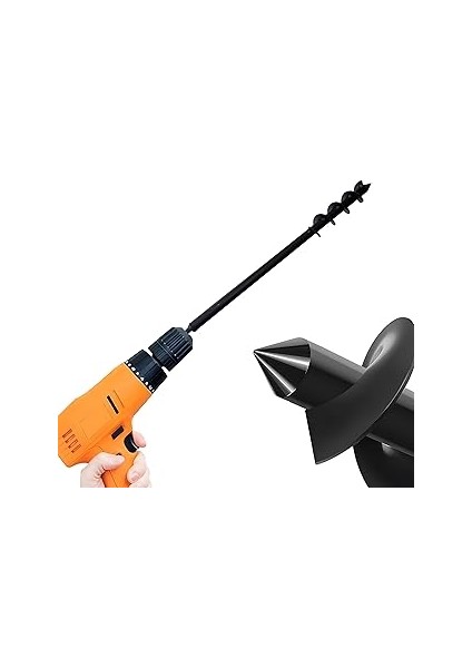 Matkap Uyumlu Toprak Burgu Makinesi