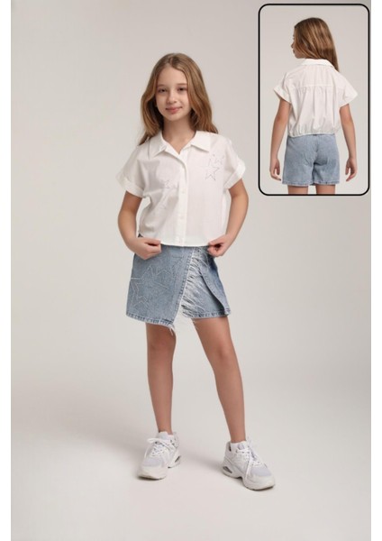 Escabel Yıldızlı Kız Çocuk Şort Etekli TAKIM_MNVS36022