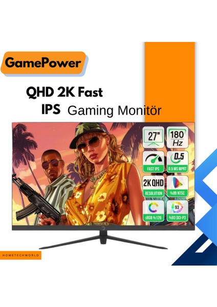 Sonic T80 27" 0.5 ms 2K IPS 180 Hz Oyuncu Monitörü