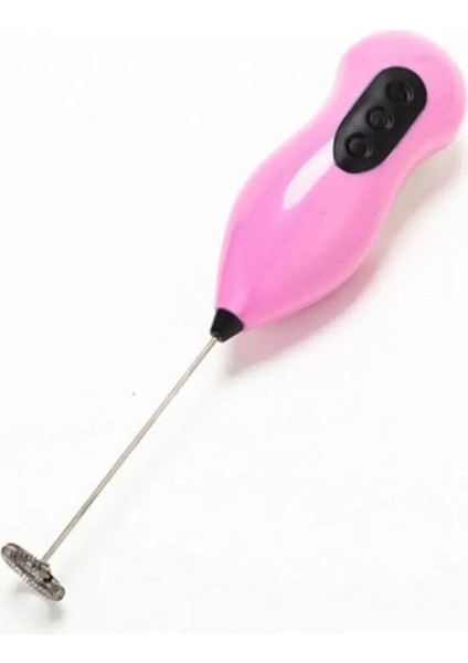 Pilli Mini Mixer Kahve Süt Köpürtücü Karıştırıcı Cappucino Mikser Şekillendirici ( 1 Adet )