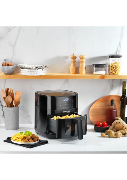 XL Look Dijital Airfryer 5,5 L Tek Hazneli Isı Ayarlı Hızlı Isınan Çıkarılabilir Hazne fırsatları