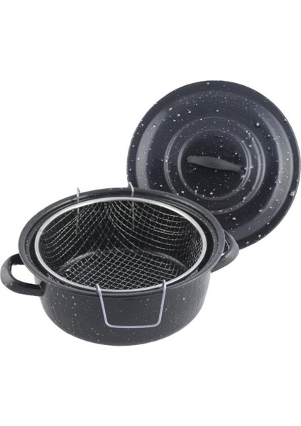 Emaye Kapaklı Fritöz Kızartma Tenceresi fiyatları