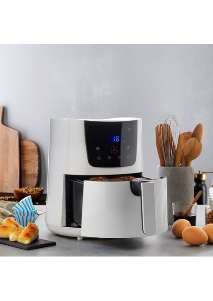 Thermochef 3.5 L Dijital Airfryer – Tek Hazneli, LED Ekranlı, Enerji Tasarruflu ve Kolay Temizlenen Fritöz