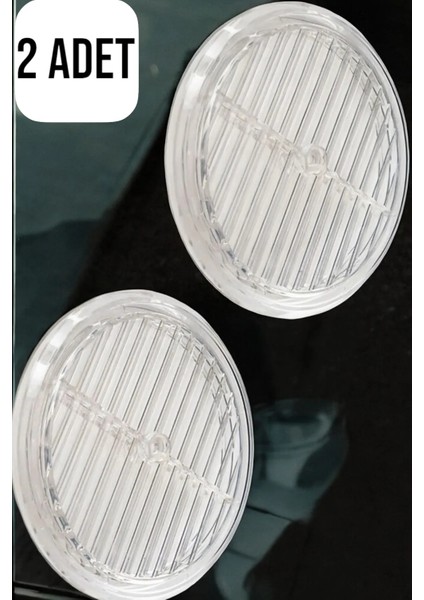 ( 2 Adet ) Şeffaf Plastik Doğalgaz Cam Menfezi Menfez Baca Kapağı Menfezi