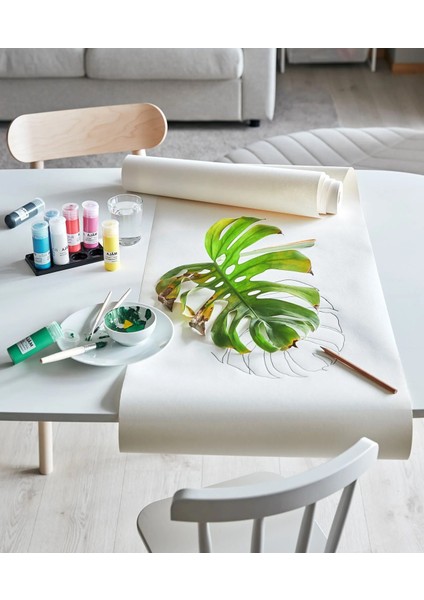 2 Adet Çizim Kağıdı Rulosu Genişlik: 45 cm Ikea 2'li Set Resim Çizme Kağıdı Metre Rulo (30+30 Metre) modelleri