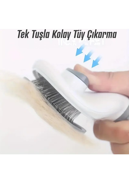 Kedi Köpek İçin Paslanmaz Çelik Fırça Uçlu Ve Tuşlu Tüy Toplama Fırçası fiyatları