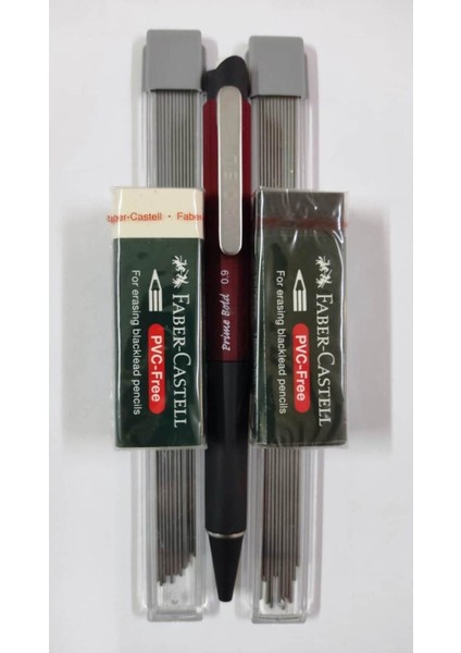 0,9 Uçlu Kalem Seti- Adel 0,9 mm Uçlu Kalem-Prime Bold(Uç ve Silgili)