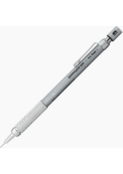 Graphgear 500 Versatil Kalem 0.5 mm Metal Gövde Gümüş Gri Dayanıklı Mekanizma Okul Ofis Kullanımı
