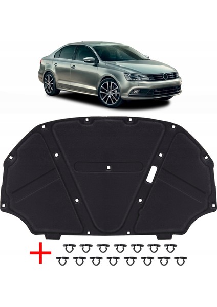 Jetta Motor Kaput Keçesi Izolasyonu Klipsli 2012-2013-2014-2015-2016-2017 3AA863831A