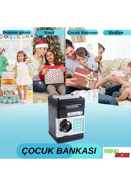 Trendstore Çocuklar Için Atm Para Kasası Elektronik Dijital Şifreli Kumbara fırsatları