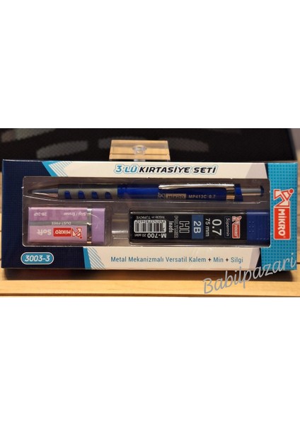 0.7 mm 3'lü Set (Versatil Kalem+Uç+Silgi ) Set fiyatları