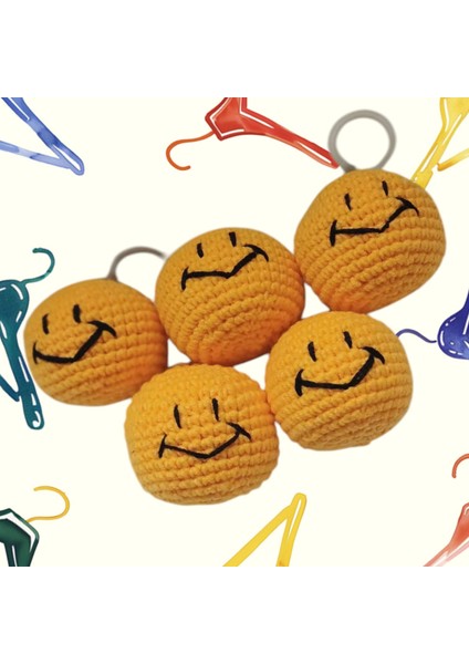 Amigurumi Gülen Yüz Anahtarlık [ 1 Adet Fiyatıdır ] fiyatları