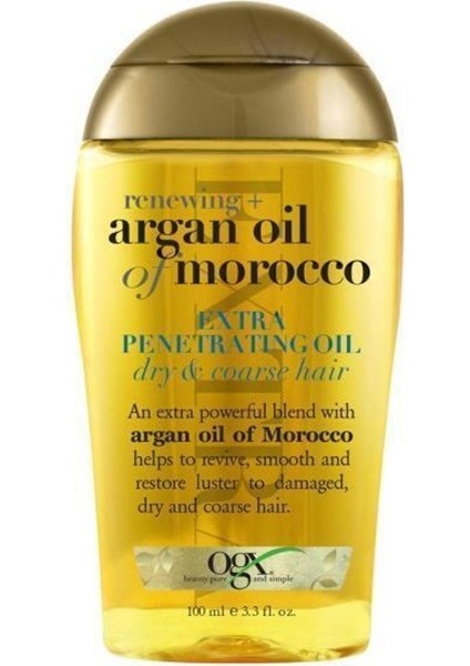 Argan Oil Of Morocco Kuru ve Sertleşmiş Saçlar Için Yenileyici Extra Sülfatsız Argan Yaği 100 ml