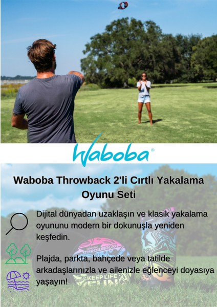 Throwback 2'li Yakalama Oyun Seti, Karşılıklı Fırlat-Yakala-Eğlen! fiyatları