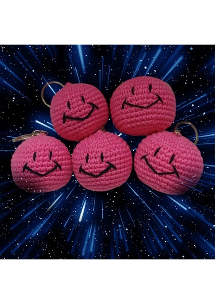 Amigurumi Gülen Yüz Anahtarlık [ 1 Adet Fiyatıdır ] fiyatları