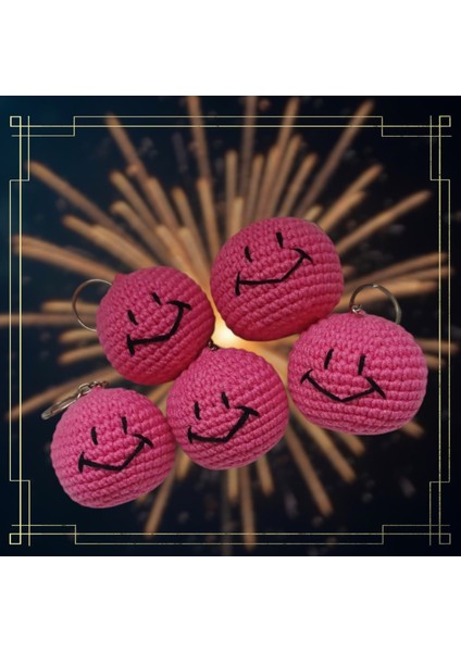 Amigurumi Gülen Yüz Anahtarlık [ 1 Adet Fiyatıdır ] fırsatları
