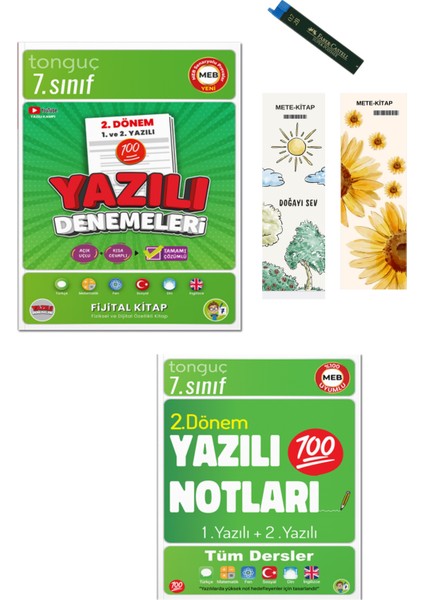 7. Sınıf Yazılı Denemeleri 2. Dönem 1 ve 2. Yazılı ve 7. Sınıf Yazılı Notları 2. Dönem 1 ve 2. Yazılı