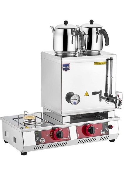 40 Model 2 Demlikli Gazlı (Ce) + Elektrikli Çay Ocakğı 29 Lt