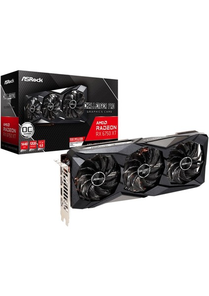 Radeon Rx 6750 Xt Challenger Pro 12G Oc 12GB Gddr6 192 Bit Ekran Kartı 90-GA3QZZ-00UANF