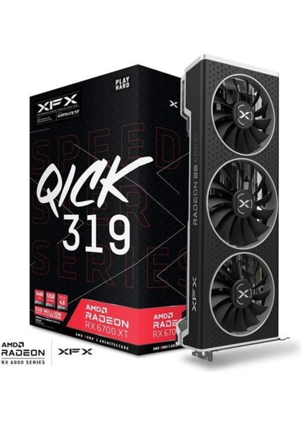 12GB RX6700XT Quıck 319 Speedstar RX-67XTYPBDP Gddr6 Hdmı-Dp Pcıe 4.0