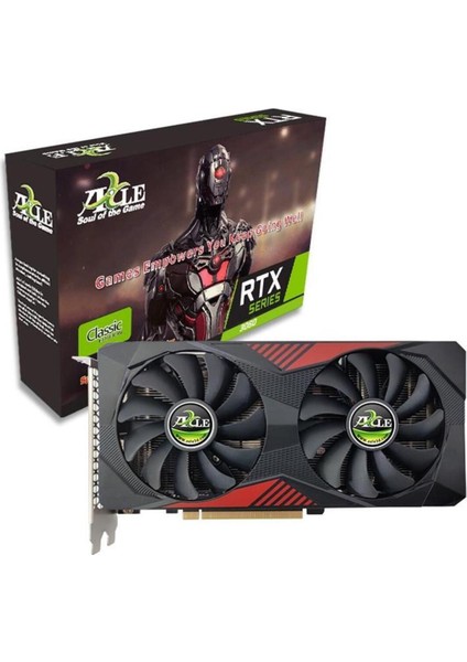 AX-RTX3060-12GD6P2IP3-GEFORCE RTX3060 Pcı-E X16 4.0 12G Ddr6 192BITS W-Hdmı-Dpx3 W-Fan