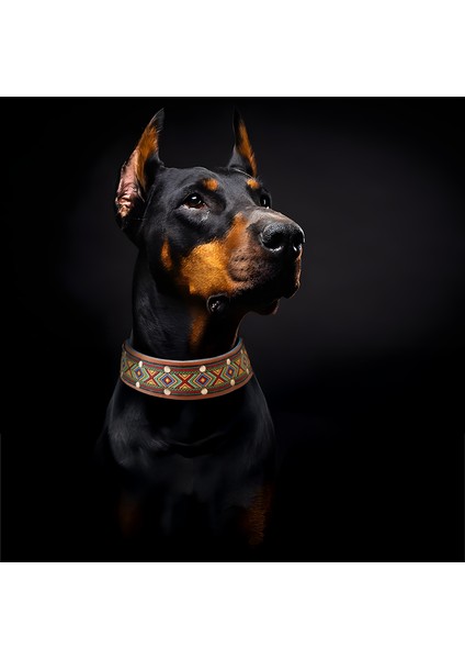El İşçiliği Hakiki Deri Köpek Tasması