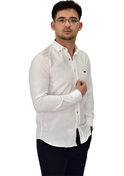 Erkek Likralı Spor Silim Fit Gömlek BGL-ST04327 modelleri