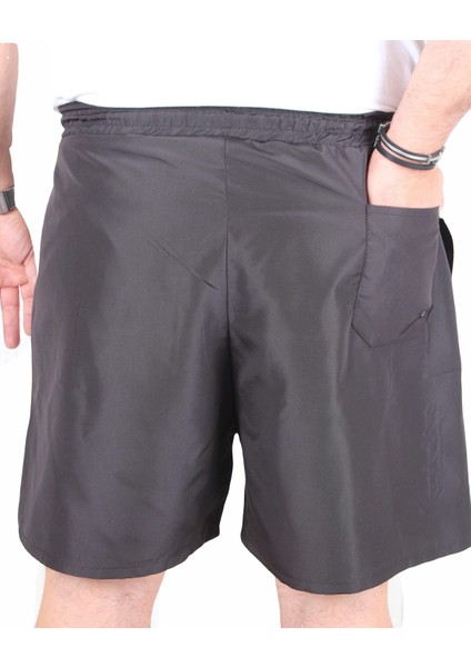 Mocgrande Büyük Beden Deniz Şortu Fantastic 25660 Sıyah fırsatları