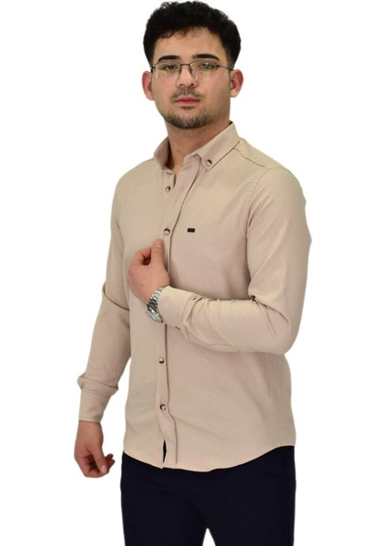 Erkek Likralı Spor Silim Fit Gömlek BGL-ST04327 fiyatları