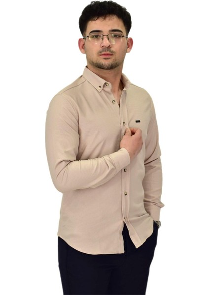 Erkek Likralı Spor Silim Fit Gömlek BGL-ST04327 modelleri
