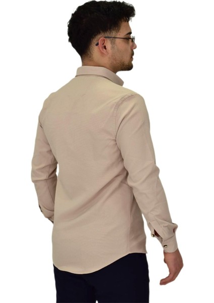 Erkek Likralı Spor Silim Fit Gömlek BGL-ST04327 fırsatları