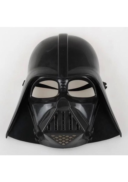 Çocuk Boy Yıldız Savaşları Star Wars Darth V Maskesi ve 90 cm Pelerin Seti Siyah