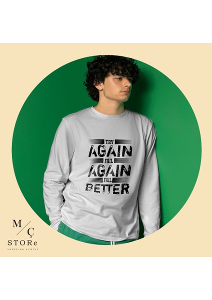 Uzunkollu Sweatshirt Baskılı fiyatları