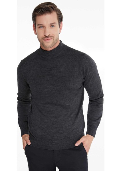 Regular Fit Yarım Balıkçı Yaka Basic Triko KAZAK-7124