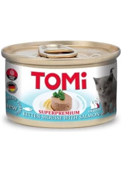 Kıyılmış Somonlu Tahılsız Yavru Konserve Kedi Maması 85 gr
