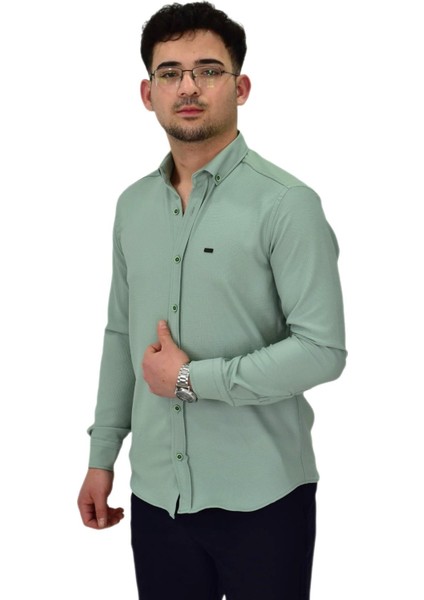 Erkek Likralı Spor Silim Fit Gömlek BGL-ST04327 fiyatları