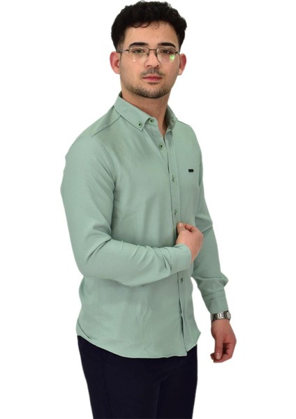 Erkek Likralı Spor Silim Fit Gömlek BGL-ST04327 modelleri