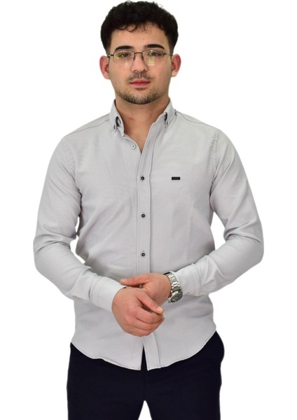 Erkek Likralı Spor Silim Fit Gömlek BGL-ST04327