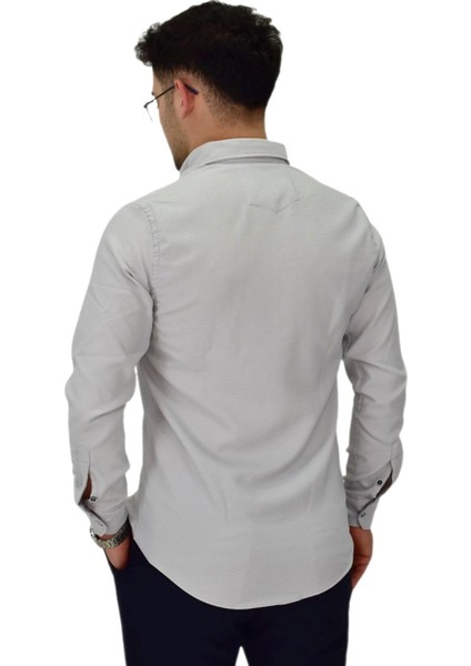 Erkek Likralı Spor Silim Fit Gömlek BGL-ST04327 fırsatları