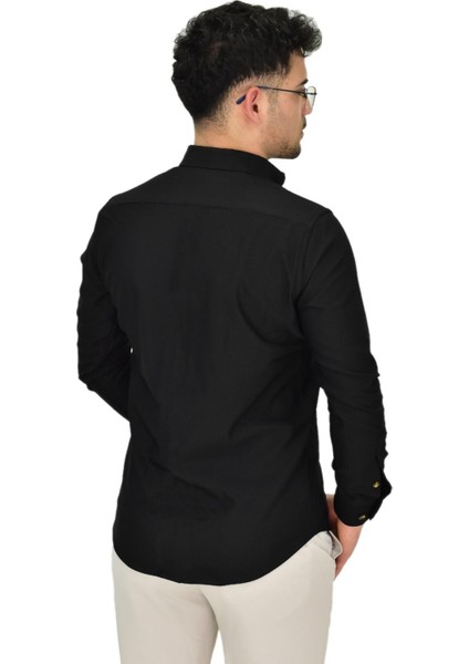 Erkek Likralı Spor Silim Fit Gömlek BGL-ST04327 fırsatları