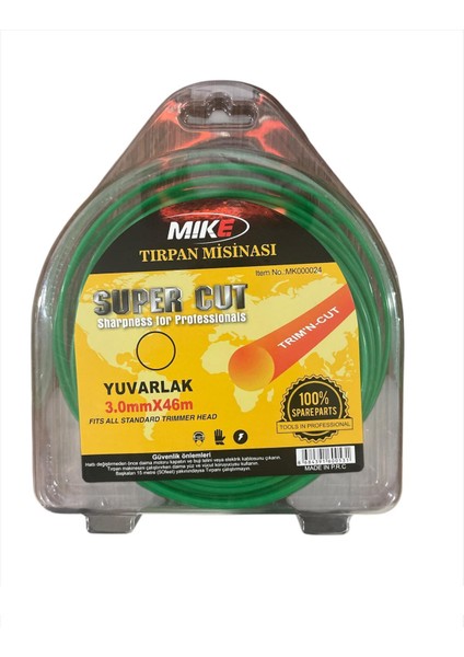 Tırpan Misinası Yuvarlak 3 mm*46M Yeşil