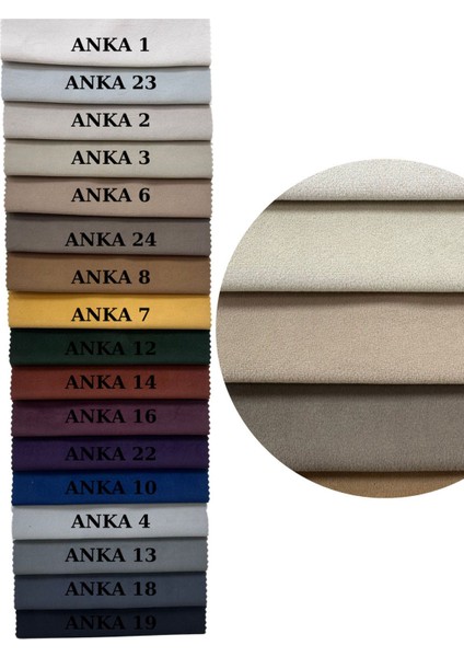 Concept Yıldız Bar Sandalyesi Teddy Krem Kumaş Naturel Ahşap Ada Sandalye Mutfak Sandalyesi