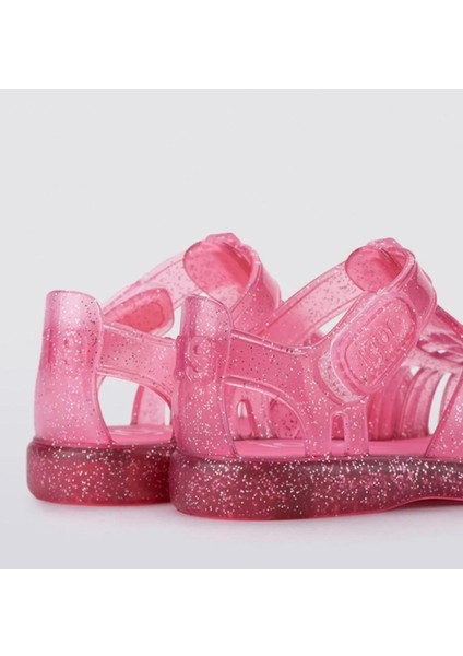 Tobby Gloss Glitter Kız Çocuk Fuşya Simli Sandalet