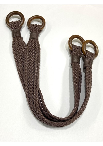 Örgü Model Çanta Sapı / Deri Görünümlü Sap / 45 cm /
