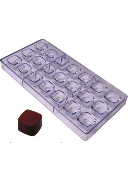 Çikolata Kalıbı - Polikarbon - Kare 27.5X13.5