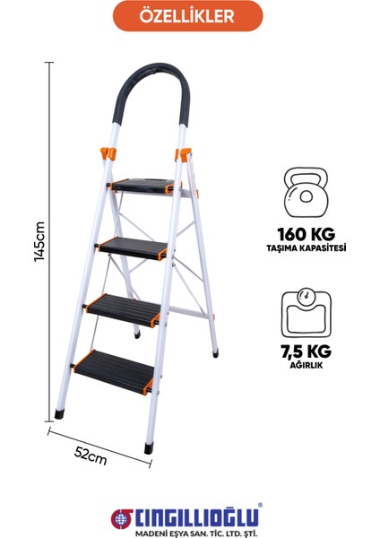 CA-154 Hauslife 4 Basamaklı Ev ve Iş Merdiveni