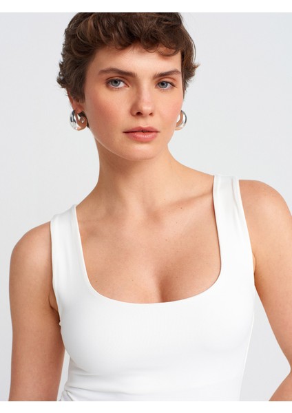 20977 Kalın Askılı Poliamid Atlet-Ekru fırsatları