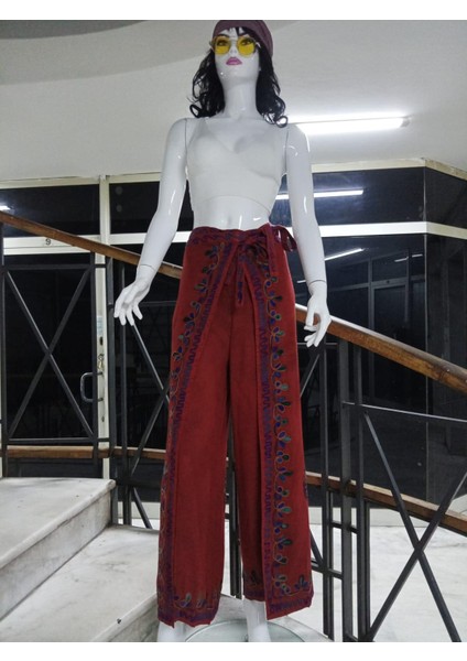 Otantik Nakış Işlemeli Harem Şalvar Bulmaca PANTOLON(104 Cm)