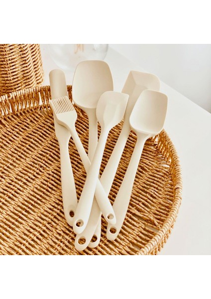 Premium 6 Parça Isıya Dayanıklı Silikon Mutfak Spatula – Yapışmaz, Bpa Içermez, Iç Destekli