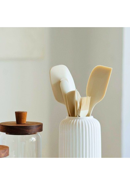 Premium 6 Parça Isıya Dayanıklı Silikon Mutfak Spatula – Yapışmaz, Bpa Içermez, Iç Destekli fırsatları